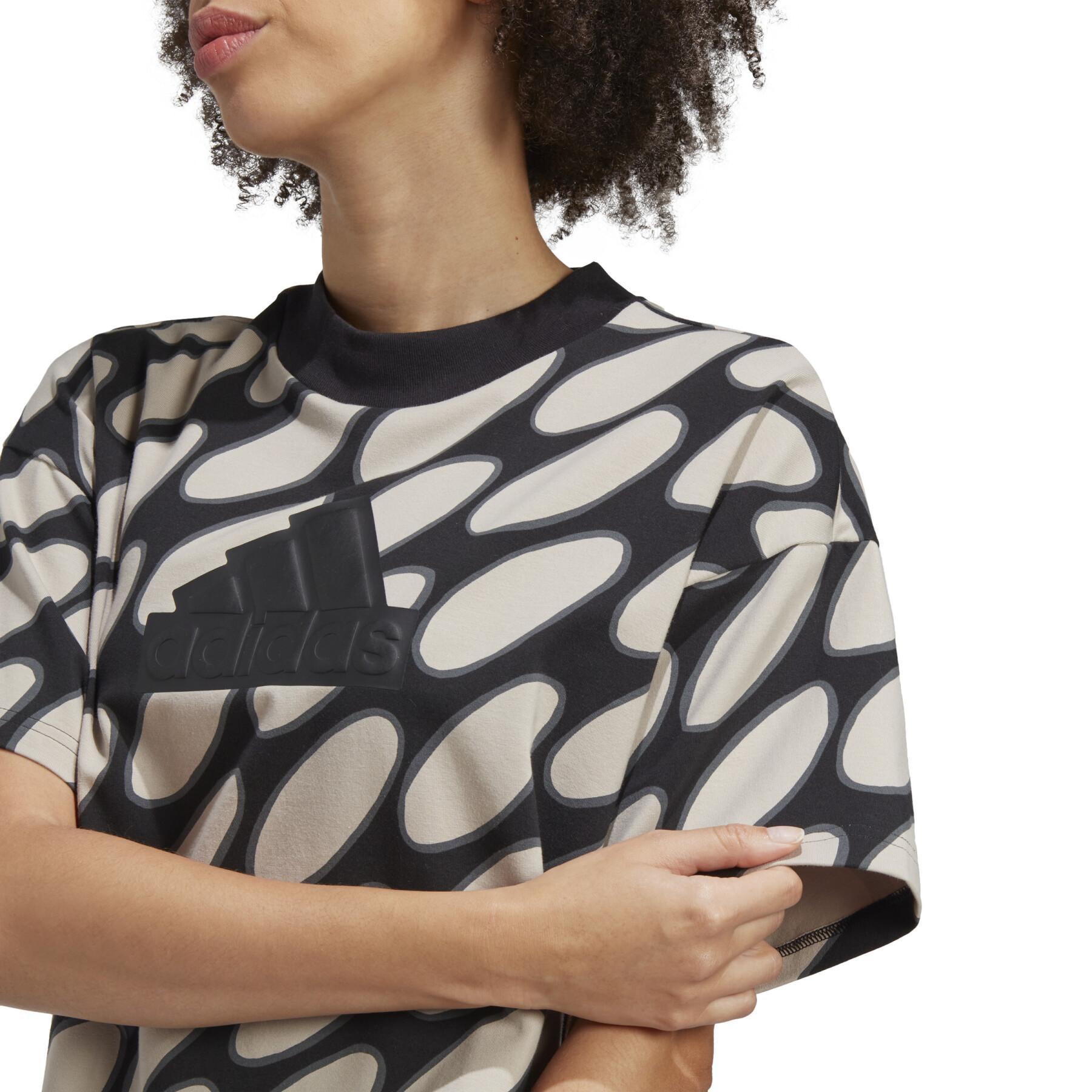 Koszulka damska adidas Marimekko Future Icons 3-Stripes