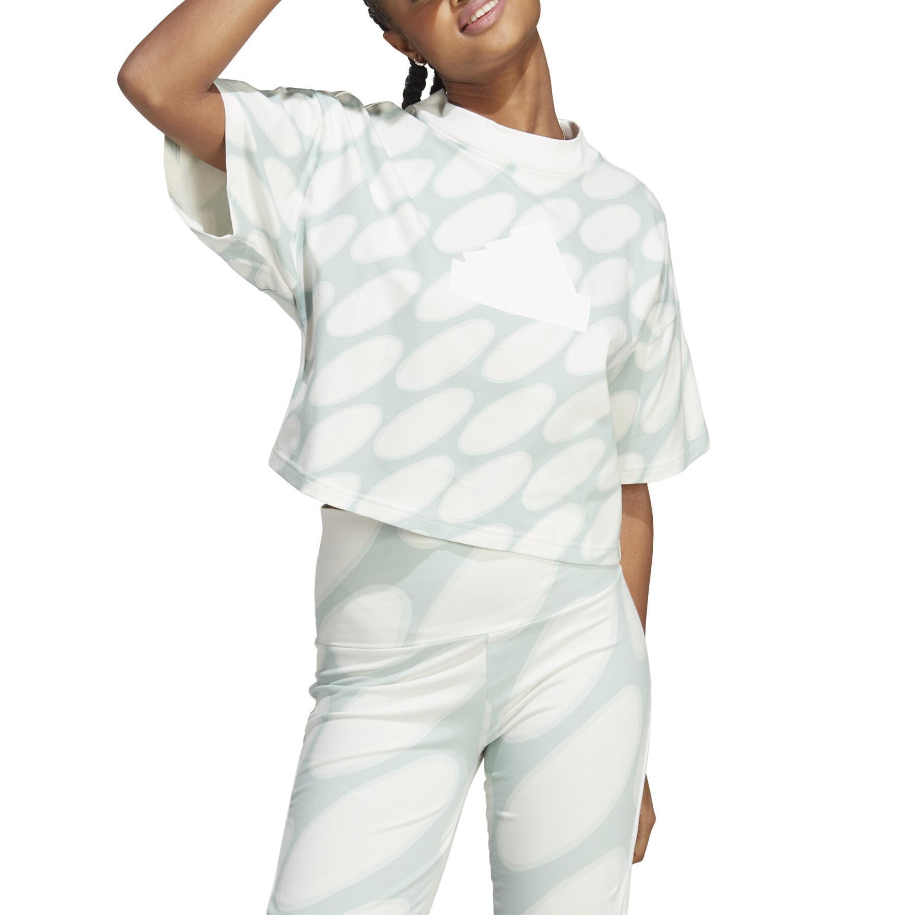 Koszulka damska adidas Marimekko Future Icons 3-Stripes