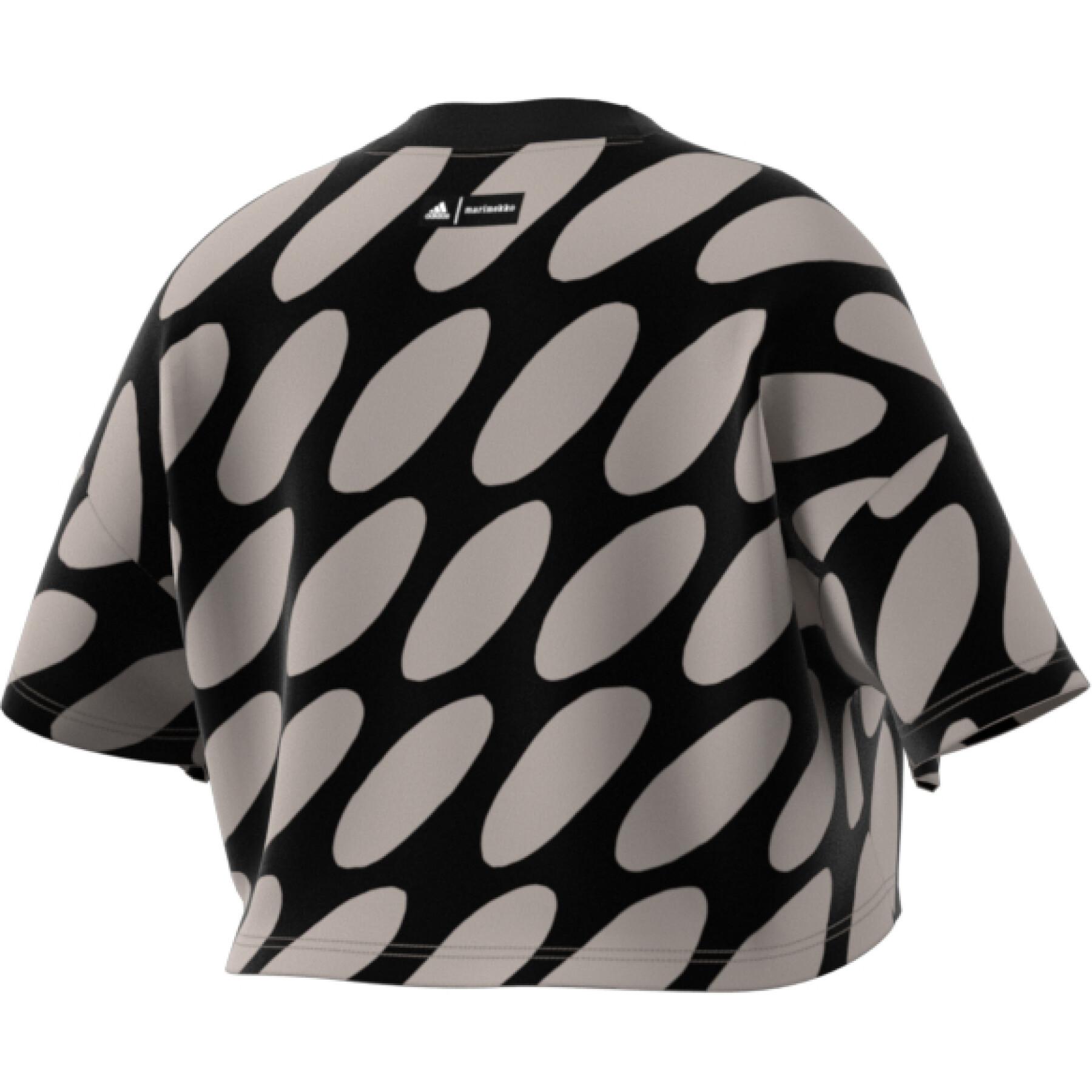 T-shirt damski adidas Marimekko Future Icons 3-Stripes (GT)