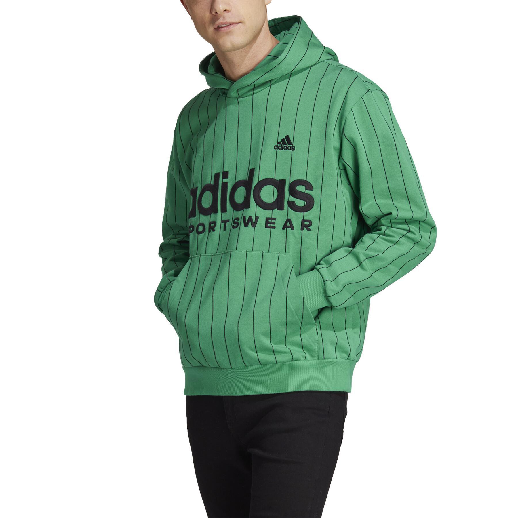 Sweatshirt z kapturem adidas Pinstripe Fleece