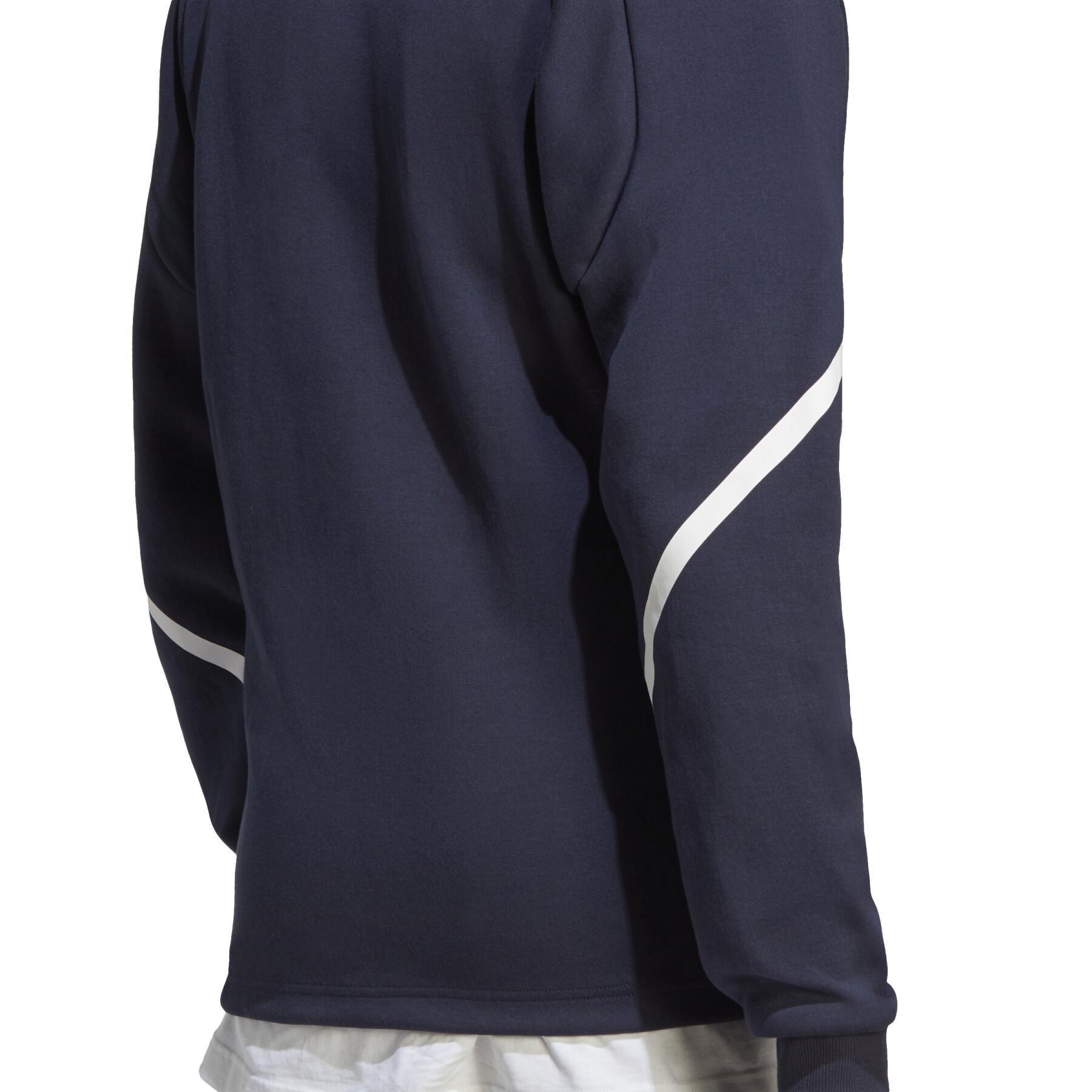 Sweatshirt bluza z kapturem z pełnym zamkiem adidas Designed for Gameday