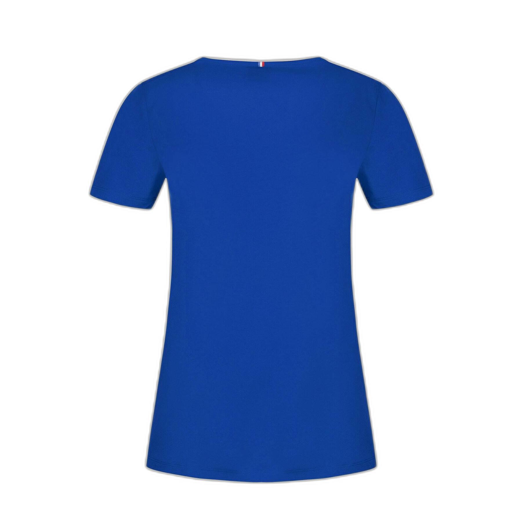 Damska koszulka z krótkim rękawem v-neck Le Coq Sportif Ess N°1