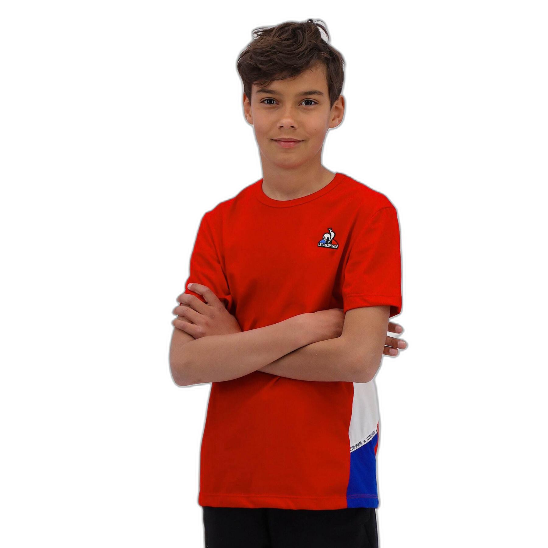 Koszulka dziecięca z krótkim rękawem Le Coq Sportif Tri N°1