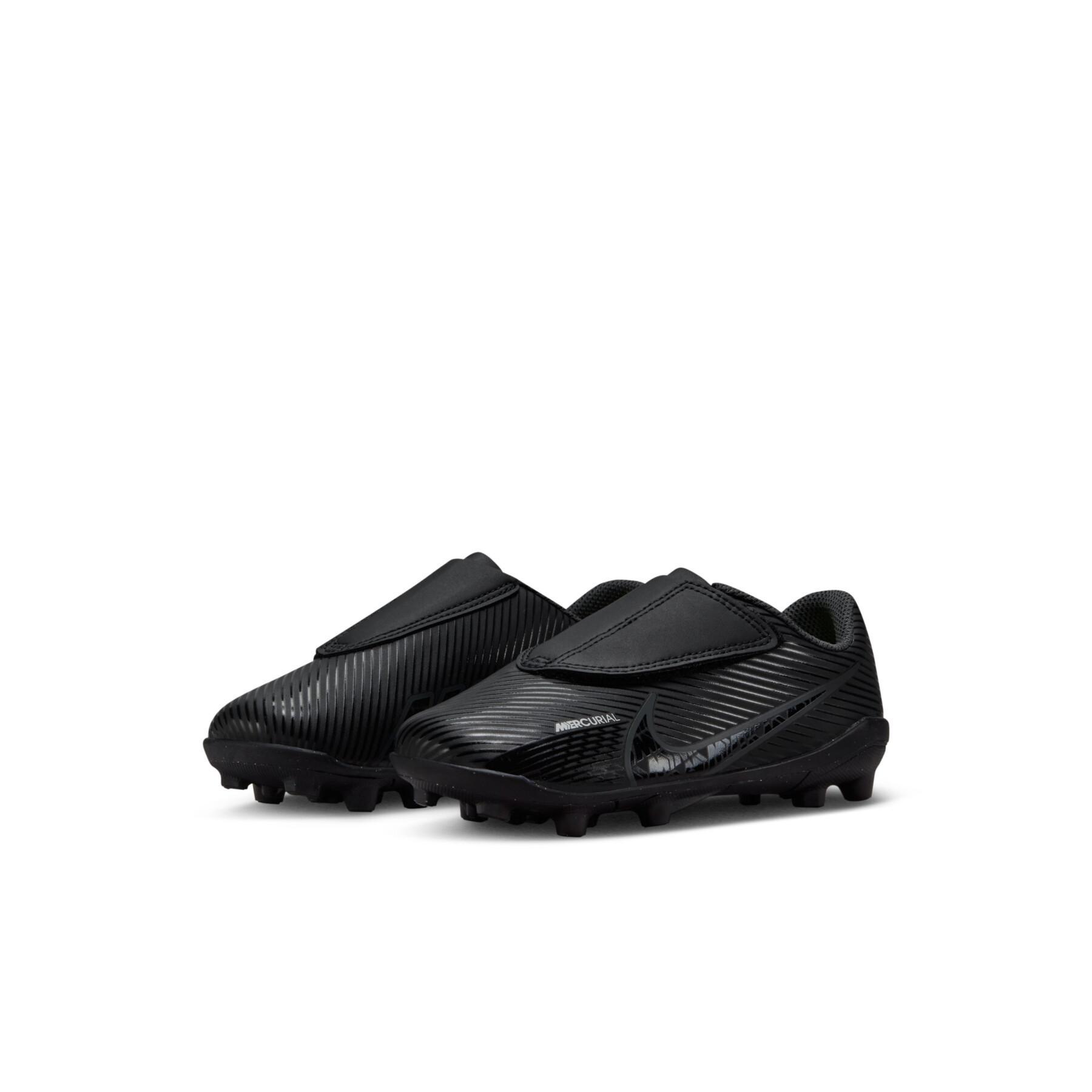 Dziecięce buty piłkarskie Nike Mercurial Vapor 15 Club MG - Shadow Black Pack