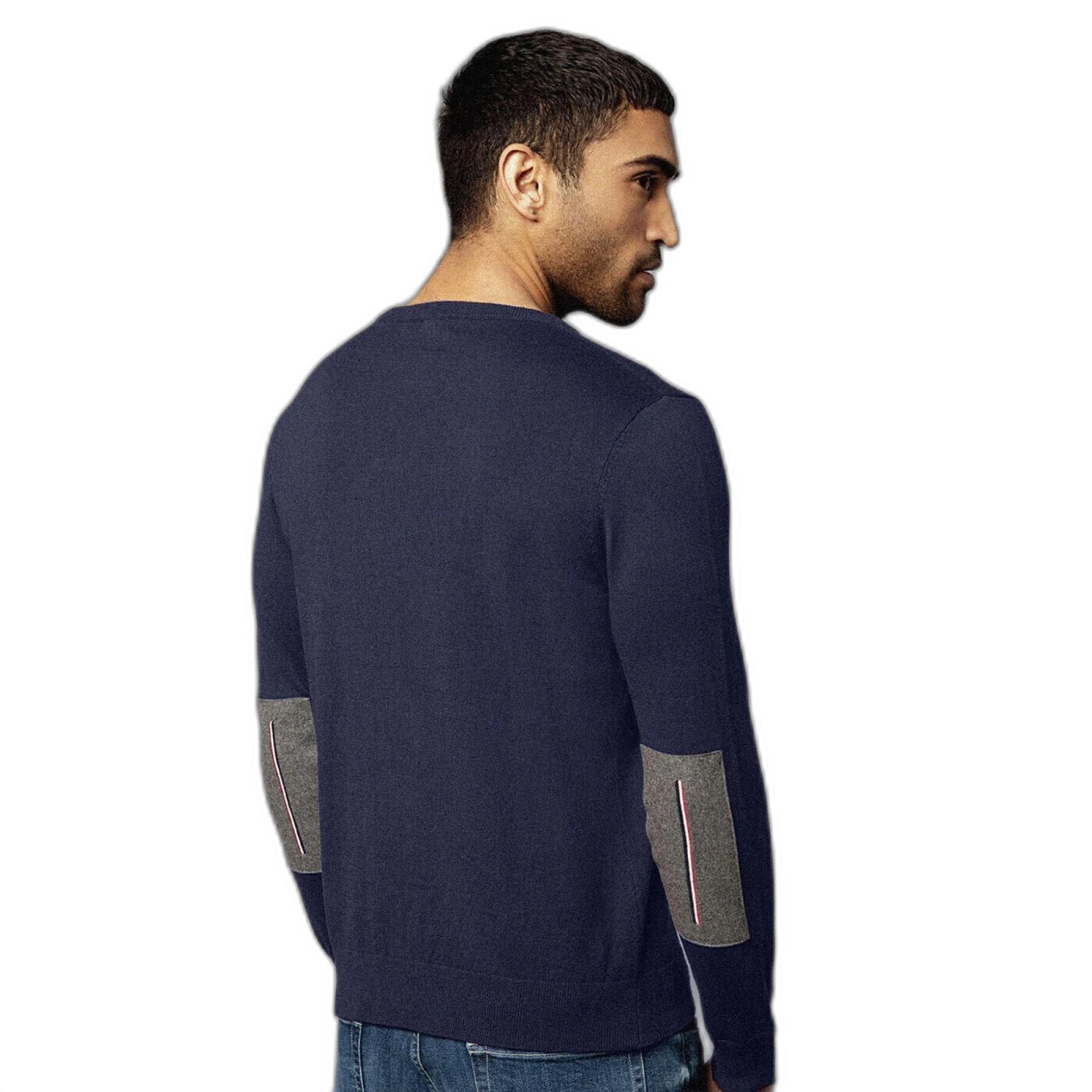 Prosty sweter z okrągłym dekoltem Serge Blanco