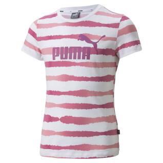Koszulka dziewczęca Puma Essentielleach AOP