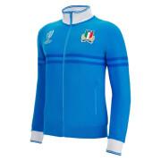 Sweatshirt bawełna zapinana na zamek błyskawiczny Italie Rugby Merch RWC Country 2023