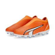 Dziecięce buty piłkarskie bez sznurówek Puma Ultra Match FG/AG